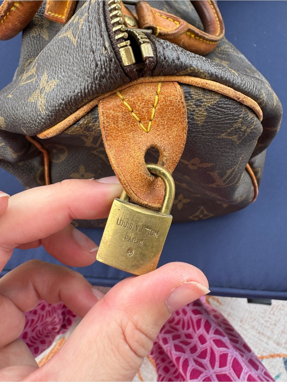 Louis Vuitton Brown Monogram Canvas Duffel Bag with Natural Leather Trim - Picture 7 of 10